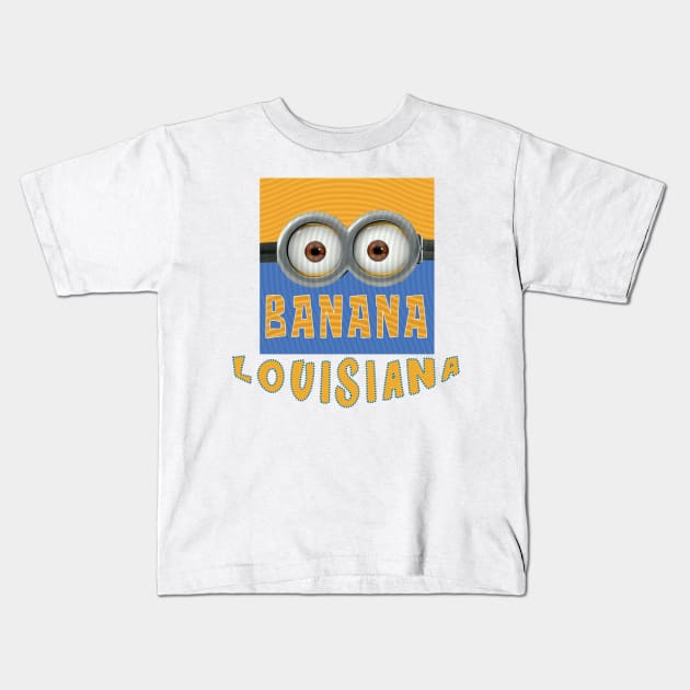 DESPICABLE MINION AMERICA LOUSIANA Kids T-Shirt by LuckYA